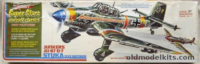 Comet 1/16 Junkers Ju-87 D-7 Stuka Super Stars Series - 31 inch Wingspan R/C Flying Aircraft, 3650 plastic model kit